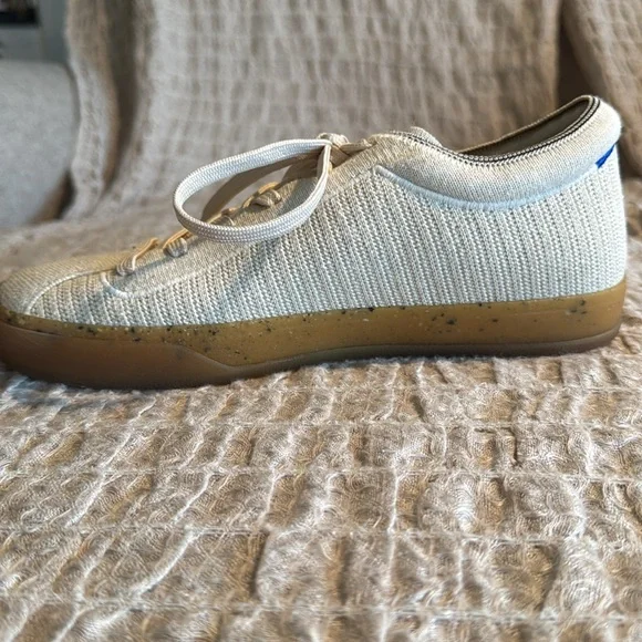 Rothy’s‎ Lace Up Sz 8 Limited Edition Hemp Sneaker Speckled Gum Sole - Picture 6 of 11